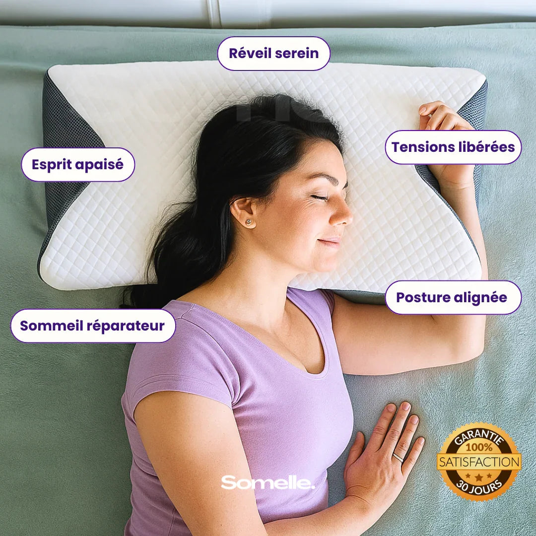Oreiller Ergonomique Cervical Somelle™ - Somelle