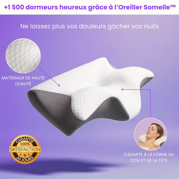 Oreiller Ergonomique Cervical Somelle™ - Somelle